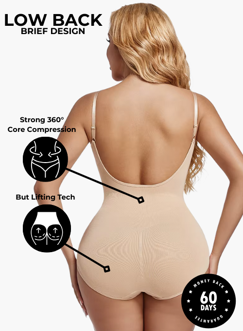 Low Back Snatched Bodysuit Brief Design