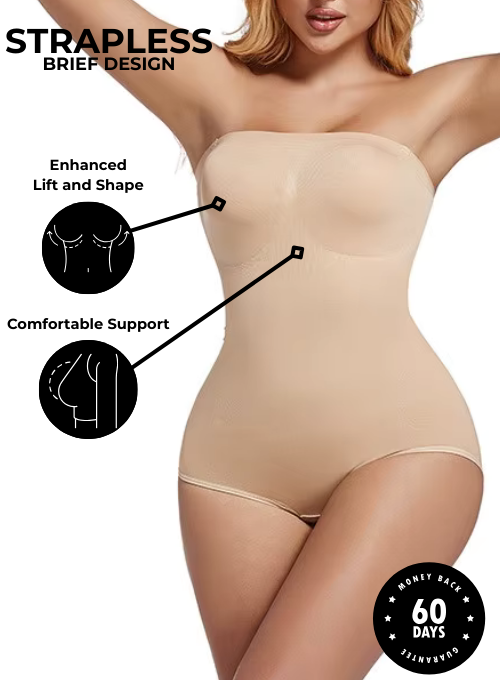 Strapless Snatched Bodysuit Brief Design