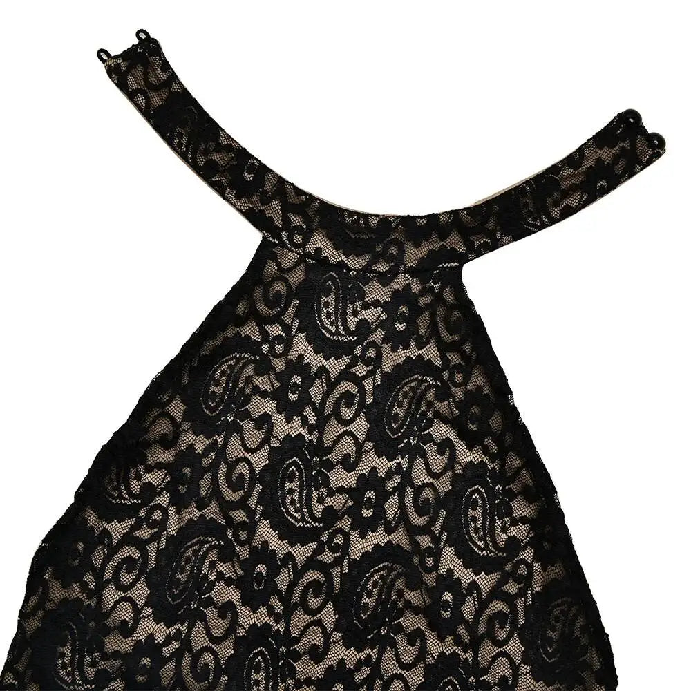 JULISSA MO Sexy Backless Sheer Lace Halter Women Jumpsuit Sleeveless High Waist Playsuit Spring Slim Elegant Party Clubwear 2026