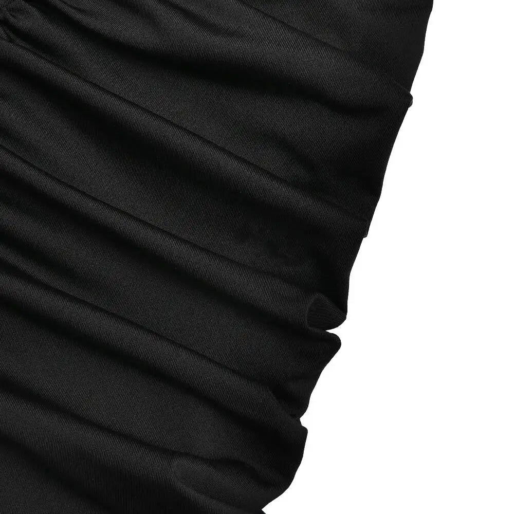 JULISSA MO Turtleneck Yoga Short Sleeve Zipper Women Playsuit High Waist Ruched Bodysuit Summer Slim Casual Sporty Playsuit New