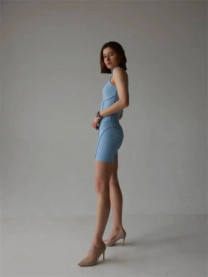 JULISSA MO Turtleneck Sexy Hollow Out Zipper Women Bodysuit Sleeveless High Stretch Bodysuit Summer Slim Elegant Beachwear 2026